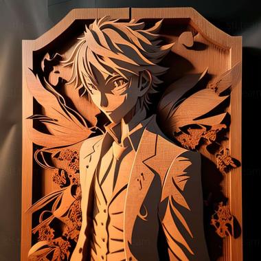 3D модель Такуічі Аокі з Bungo Stray Dogs (STL)